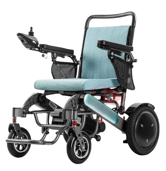 ویلچر برقی تاشو سبک پیشرفته با آلیاژ هوانوردی مدلD-EA8000-UP تایوانی دیاناوکس