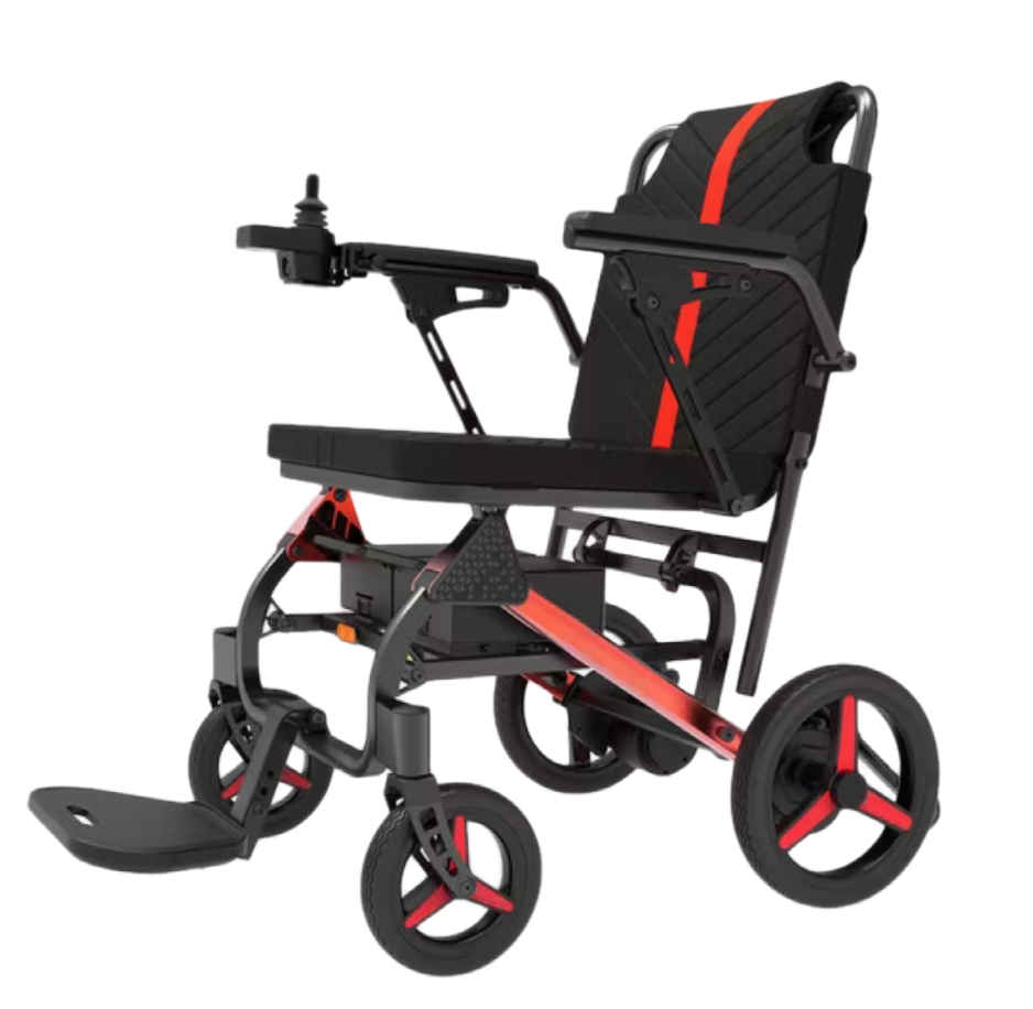 ویلچر برقی تاشو سبک وزن آلیاژ منیزیم مدل DC-EM817-A تایوانی دیاناوکس